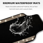 NBTEPEM Gold Bling Car Floor Mats Full Set, Universal Fit Most Cars,SUV, Trucks, 4 pcs Sparkle Glitter Diamond Carpet for Women Girls with Anti-Slip Pad (Gold Diamond)
