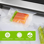 Bonsenkitchen Precut Vacuum Sealer Bags 200 Quart 8" x 12", BPA Free, Commercial Grade Textured Food Vacuum Sealer Bag, Thick