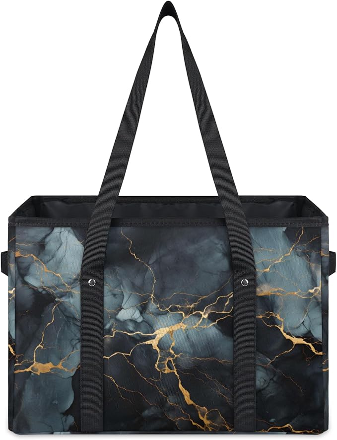 Reusable Grocery Bag Foldable Shopping Tote Bag with Handles Reusable Shopping Bags Large Kitchen Grocery Bags