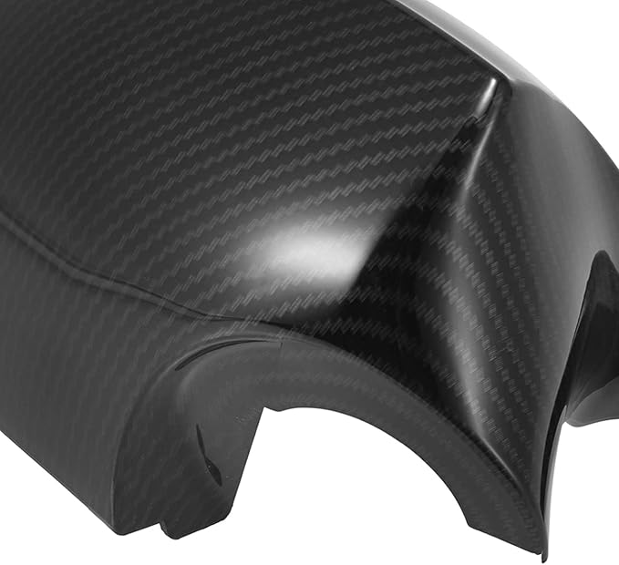 X AUTOHAUX Exterior Rear View Mirror Housing Door Wing Mirror Cover Cap for BMW 3 Series E90 E91 E92 E93 Pre-facelift Models 330i 330xi 325i 325xi 328i 328xi 2005-2008 Carbon Fiber Pattern
