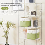 Large Storage Baskets- 16x12x12 inch Storage Bins for Shelves and Closet Organizing, Foldable Fabric Bin for Home Organizatio
