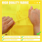 Windyun 40 Over the Door Shoe Organizer Large Mesh Pocket Hanging Shoe Rack for Closet Yellow Nonslip Behind Door Storage Hol