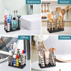 Toothbrush Holders for Bathrooms, Stainless Steel Bathroom Toothbrush Holder Kids Electric Tooth Brush Holder and Toothpaste 