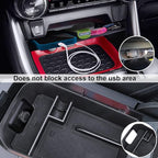 Upgraded Center Console Organizer Compatible with Toyota RAV4 2025 2024 2023 2022 2021 2020 2019 Interior Accessories, Gear Shift Storage Tray Drivers Side Cubby Drawer Storage Box - 3pcs