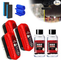 Automotive Oil Film Cleaning Brush, Oil Repellent Film For Car Windows (3pcs+120ml)