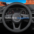 Custom-Fit Leather Steering Wheel Cover for Mercedes Benz, B-Style, Non-Slip, Breathable