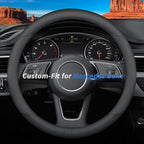 Custom-Fit Leather Steering Wheel Cover for Mercedes Benz, B-Style, Non-Slip, Breathable