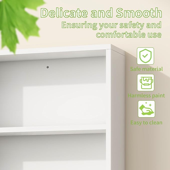 Medicine Cabinet, Wooden Bathroom Wall Cabinet with 2 Doors, Adjustable Shelves & Towel Bar, Over Toilet Storage Cabinet Wall
