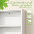Medicine Cabinet, Wooden Bathroom Wall Cabinet with 2 Doors, Adjustable Shelves & Towel Bar, Over Toilet Storage Cabinet Wall