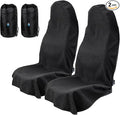 Universal Car Seat Cover Towel, Waterproof Washable Sweat Protection for Front Bucket Seats, Non-Slip Fit, Fits Cars SUVs Tru