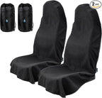 Universal Car Seat Cover Towel, Waterproof Washable Sweat Protection for Front Bucket Seats, Non-Slip Fit, Fits Cars SUVs Tru