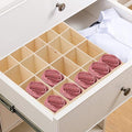 Baluue Underwear Storage Case with 20 Compartments Stackable Drawer Organizer for Socks Panties and Accessories Space-Saving 