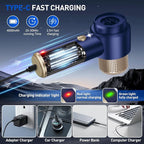 Sweetone Car Vacuum Portable Cordless, 15000 Pa Vacuum Cleaner and Air Duster, Handheld Car Vacuum Cleaner with Led Light and