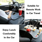 for Tesla Model Y 3 Food Tray Desk for Laptop Foldable Car Table for Eating Travel Multipurpose Tray for Driver Accessories