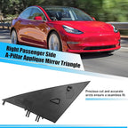 Jaronx Compatible with Tesla Mirror Triangle Cover Model 3 2017-2024, 1130656-00-D Model 3 Passenger Side Mirror Triangle Trim, A-Pillar Applique Mirror Triangle Panel For Tesla Model 3 Accessories