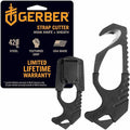 Gerber Gear Seatbelt Strap Cutter Escape Tool with Lanyard Hole and Glass Breaker, Made in USA, Black, 5 x 2.5 x 1 inches Poc