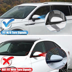 DERI Driver Side Mirror Cap Compatible with Volkswagen Jetta 2019 2020 2021 2022 2023 2024 2025, Left Side Mirror Cover fit for VW Jetta US Version Without Turn Signals, Super white
