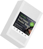 Vacuum Sealer Bags For Food - 100 Quart 8" x 12" - Commercial Grade BPA Free Bag - Durable Customized Size Food Vac Bags for 