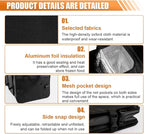 Car Trunk Organizer, Oxford Fabric Waterproof & Anti-Slip Vehicle Storage Box with Leak Proof & Insulated Cooler Bag, Large Cap