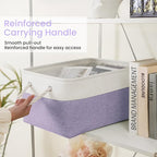 Large Storage Baskets- 15.7x11.8x8.26 inch Storage Bins for Shelves and Closet Organizing, Foldable Fabric Bin for Home Organ