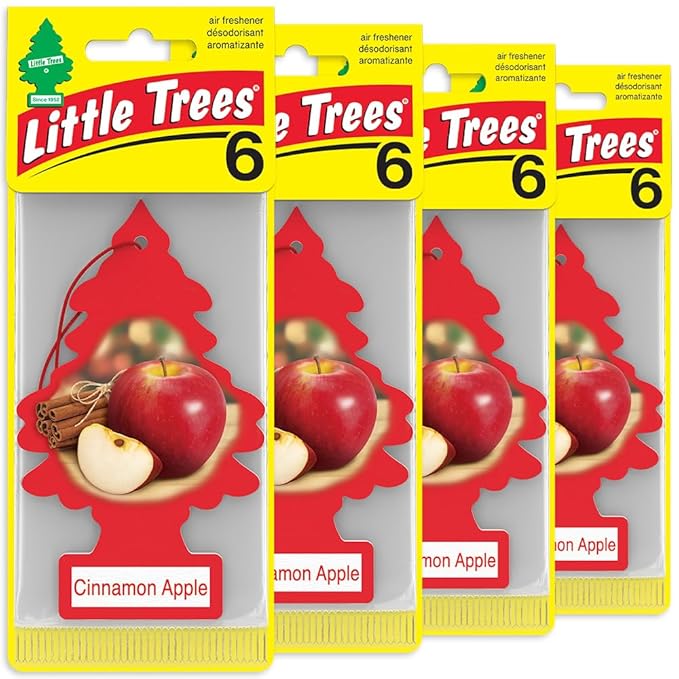LITTLE TREES Car Air Freshener | Hanging Tree Provides Long Lasting Scent for Auto and Home | 24 Air Fresheners |Cinnamon App