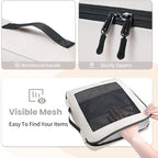 Mesh Packing Cubes for Travel, Durable Luggage Organizer with Sturdy Material and Double Zippers, Comprehensive Set for Trave
