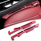 Car Seat Gap Filler for Women, Seat Gap Filler Organizer Plug with Storage Slot, Car Accessories for Women, Cute Car Organizer Decor Accessories for Car Accessories Interior, Car Essentials Gift,Red