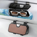Sunglasses Holder for Car Visor Leather Eyeglasses Organizer Case for BMW X3 X5 X7 X1 3 4 2 5 Series Accessories