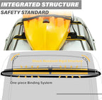IKURAM Surfboard Car Roof Rack Pads, Universal Soft Roof Rack Carrier for Kayak Paddle Board SUP Canoe Ladder with 6 Heavy Duty Tie-Down Straps, Storage Bag