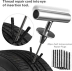 AUTOWN Flat Tire Repair Kit with Plugs 31 Pcs for Car, Motorcycle, ATV, Jeep, Truck, Tractor Flat Tire Puncture Repair