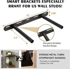 BGMG Wood Floating Shelves for Wall 18 inch, Rustic Wooden Wall Mount Shelves for Bathroom Living Room Bedroom Kitchen Farmho