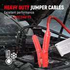 TOPDC Heavy Duty Jumper Cables 0 Gauge 20 Feet 1000Amp Booster Cables for Car Battery, 2/0 Gauge Cables for 12V & 24V Diesel Trucks,SUVs and Trucks, Protable Jumper Cables Kit with Case, Gloves