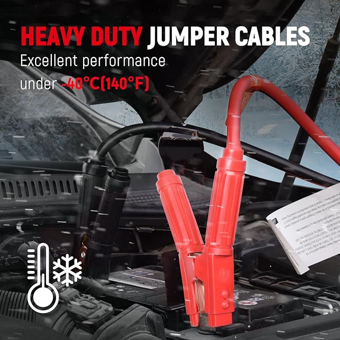 TOPDC Jumper Cables Heavy Duty 0 Gauge 30 Feet 1000Amp Booster Cables for Car Battery, Heavy Duty 2/0 Gauge Cables for Diesel Trucks, with Case, Gloves