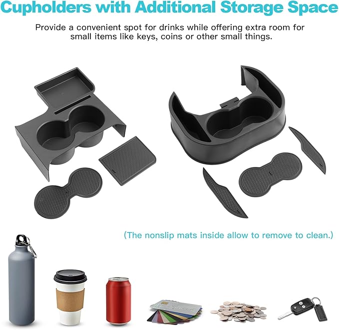 CDEFG 2022-2024 Maverick Car Cup Holder Organizer for Maverick Center Console CupHolders Expander Fit for First Row and Secon