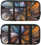 Vintage Floral Car Visor Organizer, Multi-pocket Sunvisor Storage with Document Holder and Visor Card Clip, Fit for Auto Suv & Truck, Trendy Car Accessories Interior for Men Women
