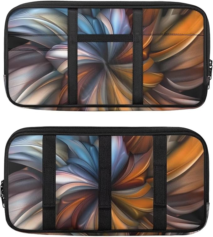 Vintage Floral Car Visor Organizer, Multi-pocket Sunvisor Storage with Document Holder and Visor Card Clip, Fit for Auto Suv & Truck, Trendy Car Accessories Interior for Men Women