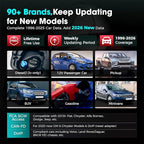 Launch OBD2 Scanner CRP123X V3.0 Elite, 2026 Lifetime Free WiFi Update Scan Tool, FCA SGW, CANFD&DoIP,