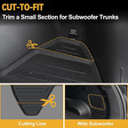 Floor Mats Set for 2022-2025 2026 Hyundai Tucson Gas (Not fit Hybrid), Full Coverage All Weather Floor Mats Cargo Mat with Backrest Protectors & Door Sill Guards for Tucson Accessories