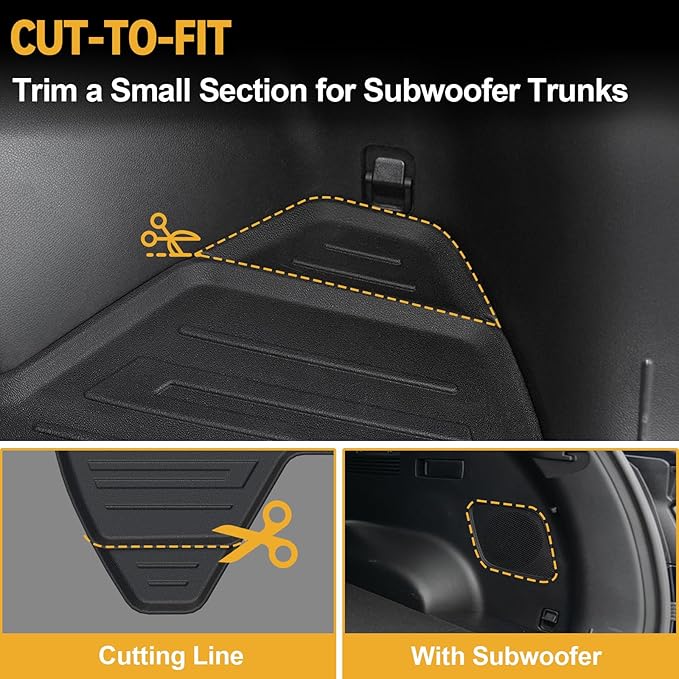 Floor Mats Set for 2022-2025 2026 Hyundai Tucson Gas (Not fit Hybrid), Full Coverage All Weather Floor Mats Cargo Mat with Backrest Protectors & Door Sill Guards for Tucson Accessories