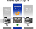 eWonLife Large Shoe Organizer Storage Box with Magnetic Door,12 Pack Clear Plastic Stackable Sneaker Containers for Closet, C