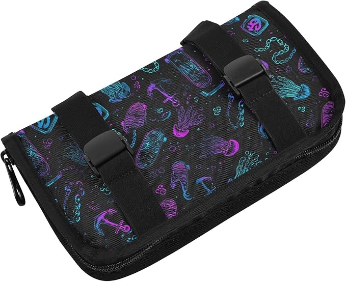 Car Tissue Holder Car Visor Organizer Tissue Box Holder for Car Sun Visor Organizer with Car Vehicle Accessories Essentials Interior for Women Men Black Jellyfish Anchor Skateboard Neon