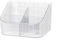 DASITON Large Capacity Makeup Brush Holder,5 Slot Makeup Brush Cup,Vintage striped Make Up Brush Holder,for Vanity Decor,Bath