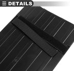Motoforti Universal Car Sun Visor Organizer, ABS PU Leather, Black, 1 Pcs
