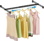 VIPEK Expandable Closet Rod with Hanger Rail Suitable for 15"-24" Wire Shelf Clothes Rack Adjustable Metal Heavy Duty Hanging