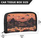 Car Tissue Holder Car Visor Organizer Tissue Box Holder for Car Sun Visor Organizer with Car Vehicle Accessories Essentials Interior for Women Men Orange Orca Starfish Rock Sun