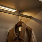 Closet Wardrobe Extender Rail Clothes Hanging Pole 16-25 Inches/ 23-39 "/ 33-59 in, Wall Mounted Tension Bar Support with Cap