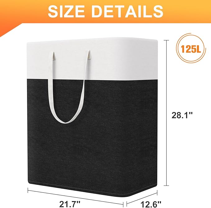 TasticTotes laundry basket 3-Pack, laundry hamper, Hamper with handles, collapsible laundry baskets, Waterproof dirty clothes