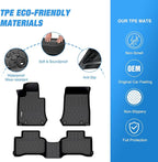 Nilight TPE Floor Mats for Mercedes Benz GLC 300 GLC 43 GLC 63 2016 2017 2018 2019 2020 2021 2022,All Weather Custom Fit Heavy Duty Floor Liners