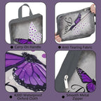 6 Pcs Compression Packing Cubes Waterproof Suitcase Travel Bag Luggage Backpack Organizer Travel Cubes for Packing-Purple But