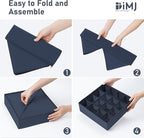DIMJ Sock Organizer Drawer Organizer - Closet Organization and Storage, Underwear Drawer Organizer for Storing Socks, Handker